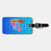 Surfer Girl Bagagelabel (Voorkant horizontaal)