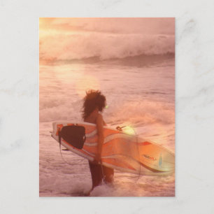 Surfer Girl Briefkaart