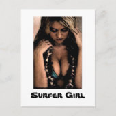 Surfer Girl Briefkaart (Voorkant)