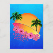 Surfer Girl Briefkaart (Voorkant)