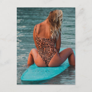 Surfer Girl Briefkaart