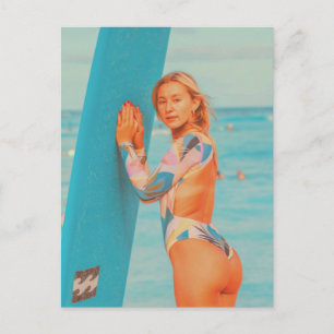 Surfer Girl Briefkaart