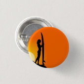 Surfer Girl Button (Voorkant /achterkant)