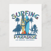 Surfer Girl California Briefkaart (Voorkant)