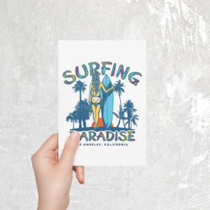 Surfer Girl  California Briefkaart