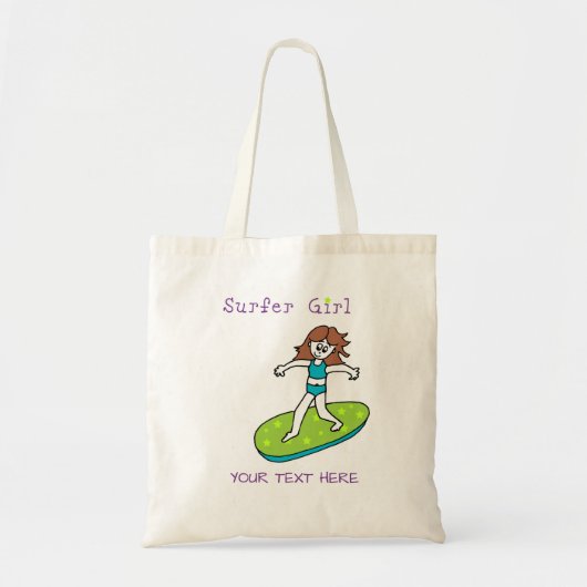 Surfer Girl Canvas tas (Voorkant)