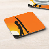 Surfer Girl Cork Onderzetter (Linkerzijde)