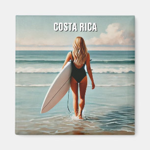 Surfer Girl Costa Rica Magneet