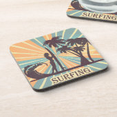 Surfer Girl Hard Plastic Onderzetter (Linkerzijde)