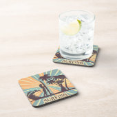 Surfer Girl Hard Plastic Onderzetter (Rechterzijde)