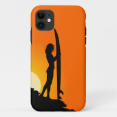 Surfer Girl iPhone 5 Barely Daar Hoesje (Achterkant)