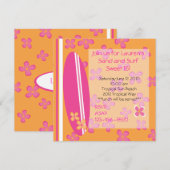 Surfer Girl Kaart (Voorkant / Achterkant)