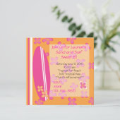 Surfer Girl Kaart (Staand voorkant)