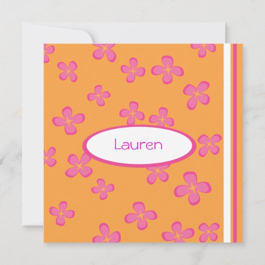 Surfer Girl Kaart (Achterkant)