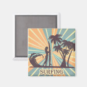 Surfer Girl Magneet (Voorkant / Achterkant)