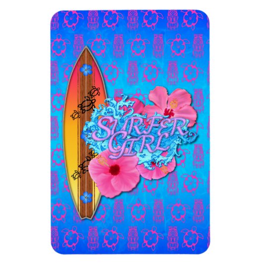 Surfer Girl Magneet (Verticaal)