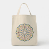 Surfer Girl Mandala Vrouw Surfer Pattern Tote Bag (Achterkant)