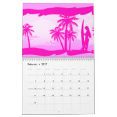 Surfer girl met palm kalender (Feb 2027)