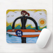 Surfer Girl mousepad Muismat (Met muis)