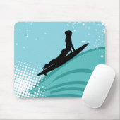Surfer Girl Mousepad Muismat (Met muis)