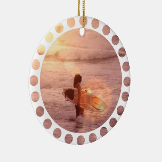 Surfer Girl Ornament (Rechts)
