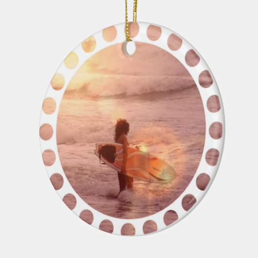 Surfer Girl Ornament (Links)