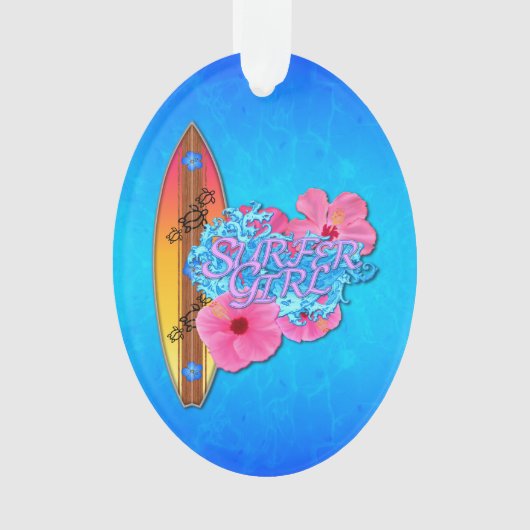Surfer Girl Ornament (voorkant)