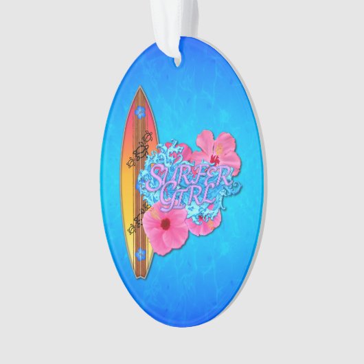 Surfer Girl Ornament (voorkant)