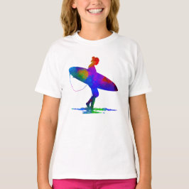Surfer Girl Paint Splash T-shirt