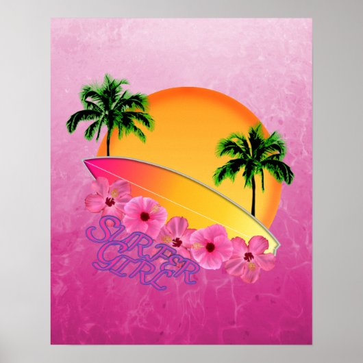 Surfer Girl Poster (Voorkant)