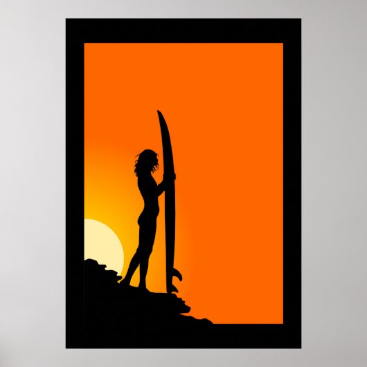 Surfer Girl Poster (Voorkant)