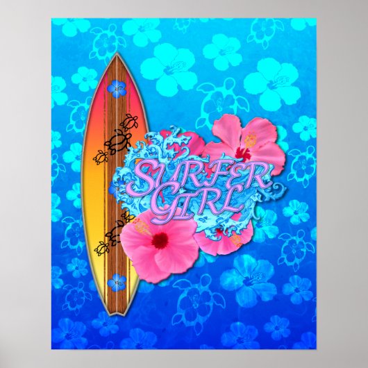 Surfer Girl Poster (Voorkant)