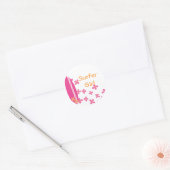 Surfer Girl Ronde Sticker (Envelop)