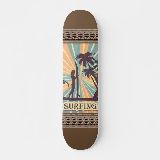 Surfer Girl Skateboard (Voorkant)