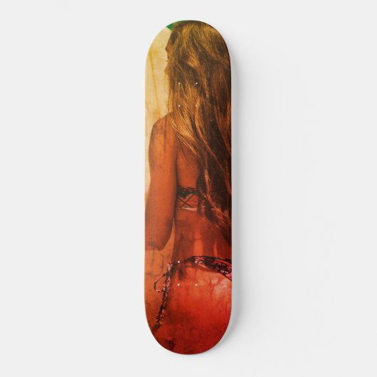 Surfer Girl Skateboard Deck (Voorkant)
