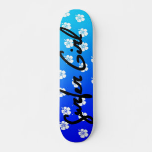 Surfer Girl Skateboard in Blue