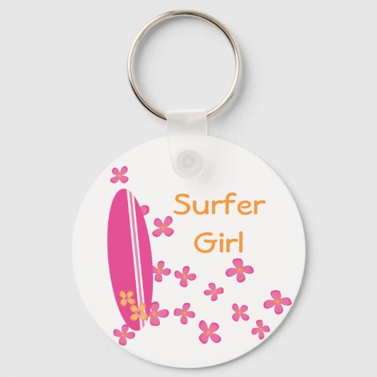 Surfer Girl Sleutelhanger (Voorkant)