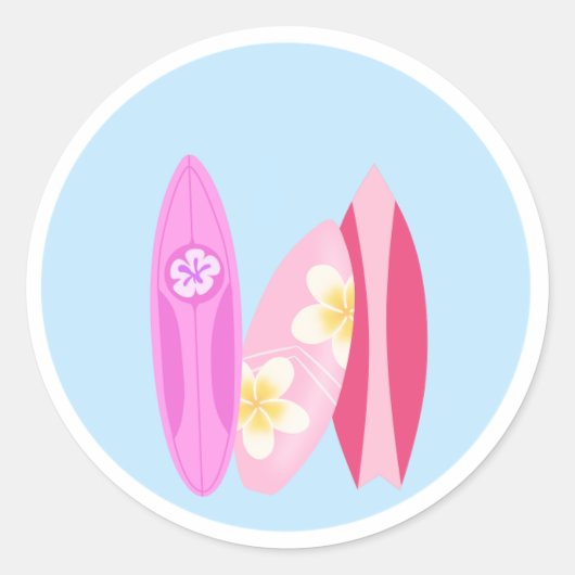 Surfer Girl Sticker (Voorkant)