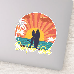 Surfer Girl Sticker