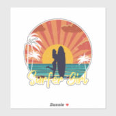Surfer Girl Sticker (Vel)