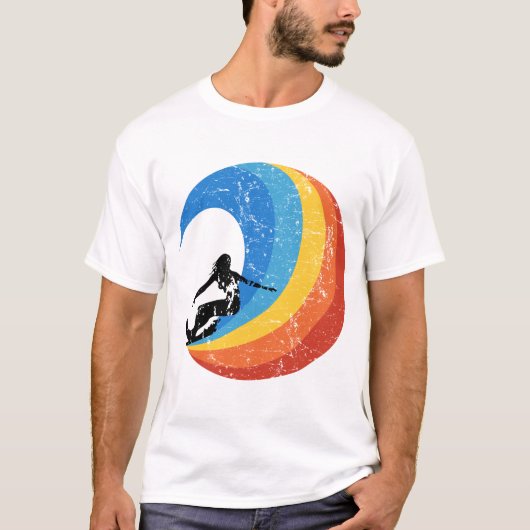 Surfer Girl  Style Wave surf T-shirt (Voorkant)