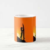Surfer Girl Sunset Dreamscape Koffiemok (Center)