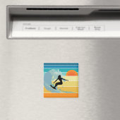 Surfer Girl Sunset Magneet (Insitu (Vaatwasser))