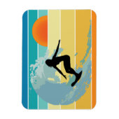 Surfer Girl Sunset Magneet (Verticaal)