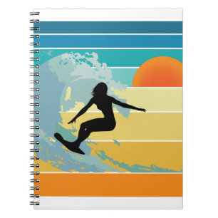 Surfer Girl Sunset Notitieboek
