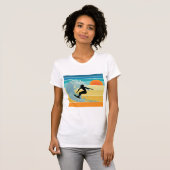 Surfer Girl  Sunset T-shirt (Voorkant volledig)