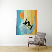 Surfer Girl  Sunset Wandkleed (In situ)