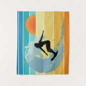 Surfer Girl  Sunset Wandkleed (Voorkant)