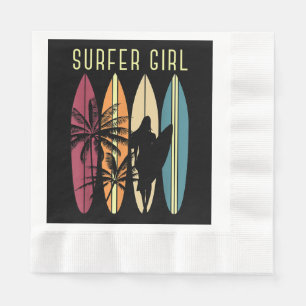 Surfer Girl Surfboard Surfred Women Girls Surf Oce Servet
