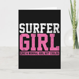 Surfer Girl Surfen Cadeau Kaart